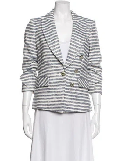 Pre-owned Veronica Beard Striped Blazer W/ Tags In Neutrals