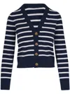 Veronica Beard Solene Cashmere Cardigan In Blue