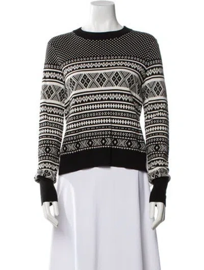 Pre-owned Veronica Beard Striped Crew Neck Sweater In Multi