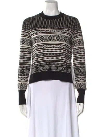 Pre-owned Veronica Beard Striped Crew Neck Sweater In Multi