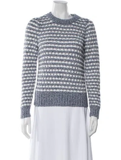 Pre-owned Veronica Beard Striped Crew Neck Sweater In Multi