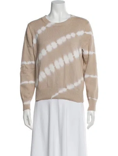 Pre-owned Veronica Beard Striped Crew Neck Sweater In Neutral