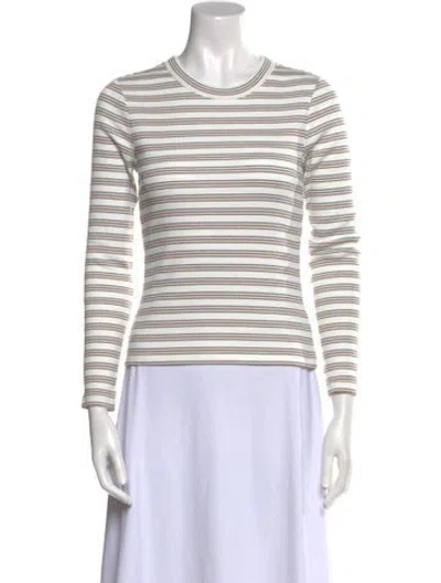 Pre-owned Veronica Beard Striped Crew Neck Sweatshirt