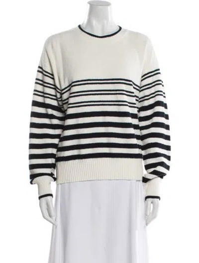 Pre-owned Veronica Beard Striped Crew Neck Sweatshirt W/ Tags In Multi