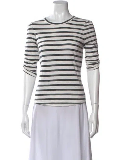 Pre-owned Veronica Beard Striped Crew Neck Top In Multi
