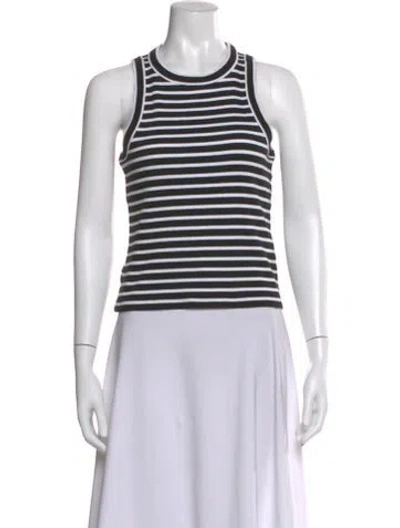 Pre-owned Veronica Beard Striped Crew Neck Top In Multi