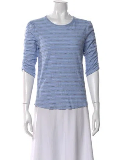 Pre-owned Veronica Beard Striped Crew Neck Top In Multi