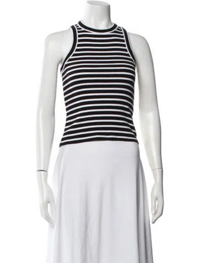 Pre-owned Veronica Beard Striped Crew Neck Top In Multi