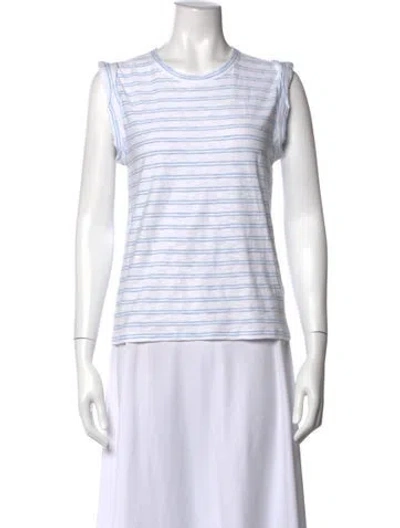 Pre-owned Veronica Beard Striped Crew Neck Top In Multi