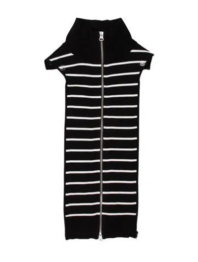 Pre-owned Veronica Beard Striped Dickey In Black