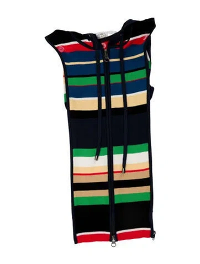 Pre-owned Veronica Beard Striped Dickey In Blue