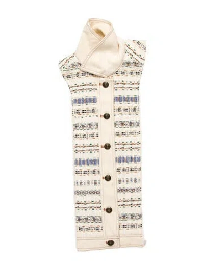 Pre-owned Veronica Beard Striped Dickey In Neutral