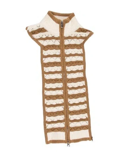 Pre-owned Veronica Beard Striped Dickey In Neutrals