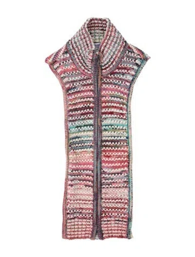 Pre-owned Veronica Beard Striped Dickey In Pink