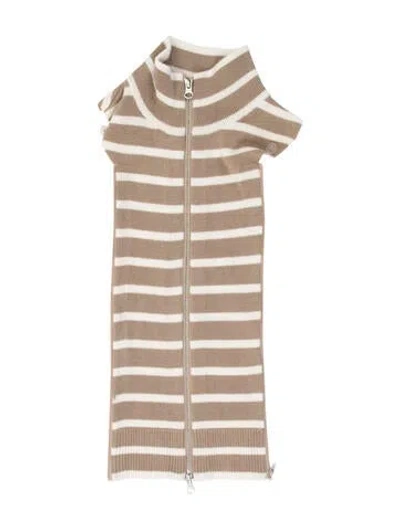 Pre-owned Veronica Beard Striped Dickey W/ Tags In Neutral