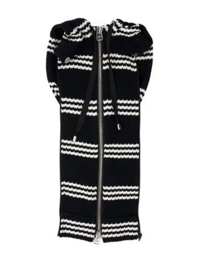 Pre-owned Veronica Beard Striped Dickey In White