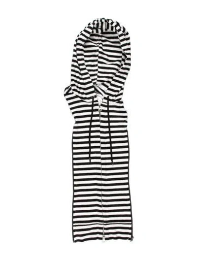 Pre-owned Veronica Beard Striped Dickey In White