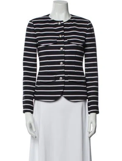 Pre-owned Veronica Beard Striped Evening Jacket In Multi