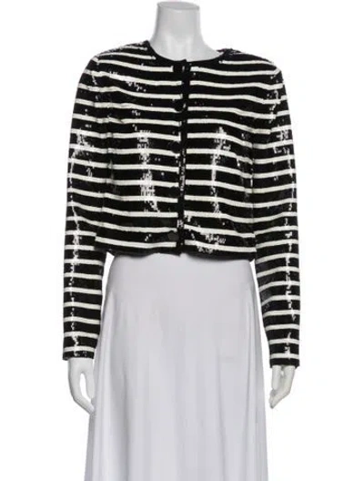 Pre-owned Veronica Beard Striped Evening Jacket In Multi