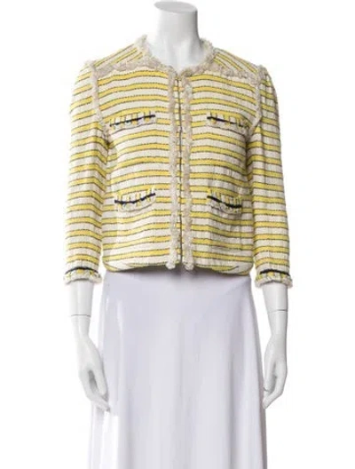 Pre-owned Veronica Beard Striped Evening Jacket In Multi