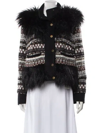 Pre-owned Veronica Beard Striped Evening Jacket In Multi