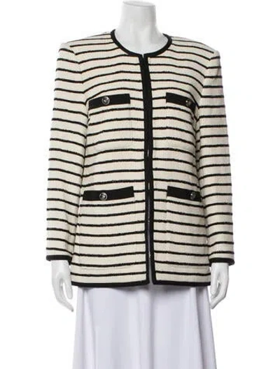 Pre-owned Veronica Beard Striped Evening Jacket W/ Tags