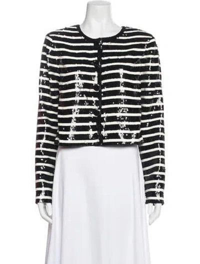 Pre-owned Veronica Beard Striped Evening Jacket W/ Tags In Blue