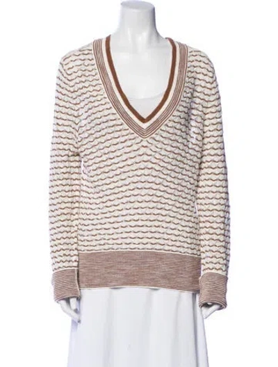 Pre-owned Veronica Beard Striped Jacket In Brown