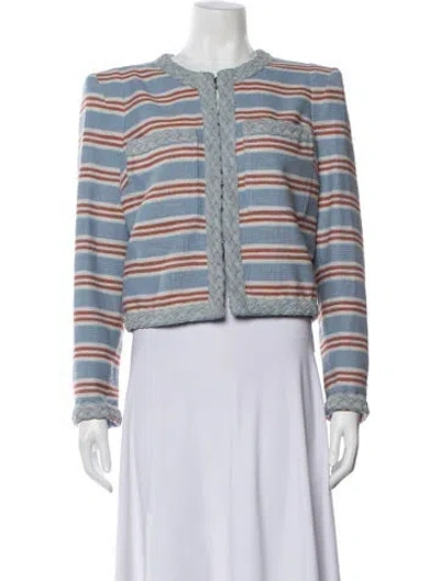 Pre-owned Veronica Beard Striped Jacket W/ Tags In Blue