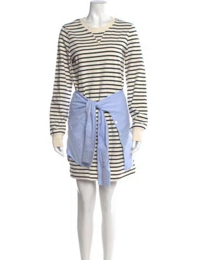 Pre-owned Veronica Beard Striped Knee-length Dress