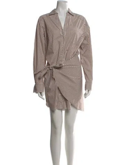 Pre-owned Veronica Beard Striped Knee-length Dress In Multi