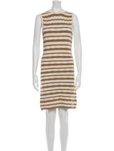 Pre-owned Veronica Beard Striped Knee-length Dress W/ Tags In Multi