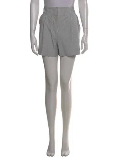 Pre-owned Veronica Beard Striped Knee-length Shorts In White
