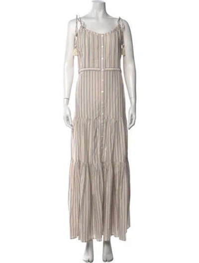 Pre-owned Veronica Beard Striped Long Dress