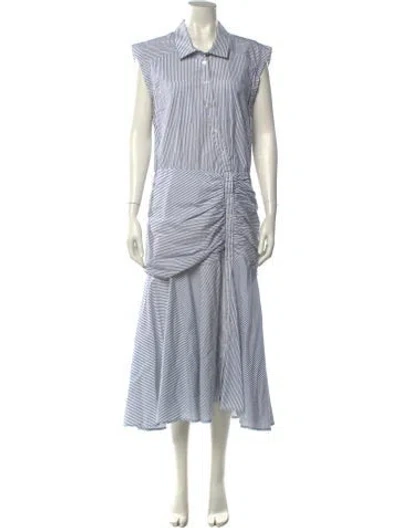 Pre-owned Veronica Beard Striped Long Dress In Multi