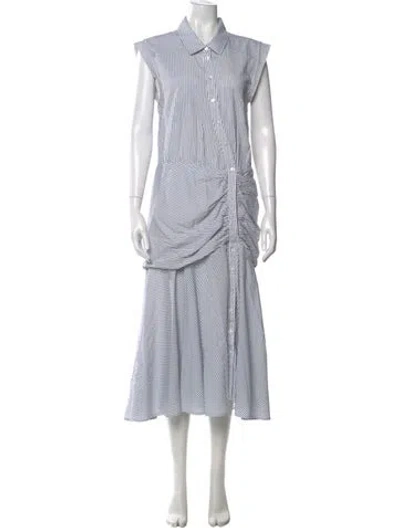 Pre-owned Veronica Beard Striped Long Dress In Multi