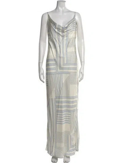 Pre-owned Veronica Beard Striped Long Dress W/ Tags In Multi