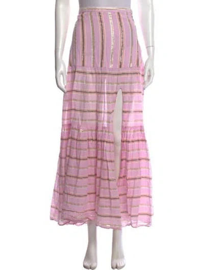 Pre-owned Veronica Beard Striped Long Skirt