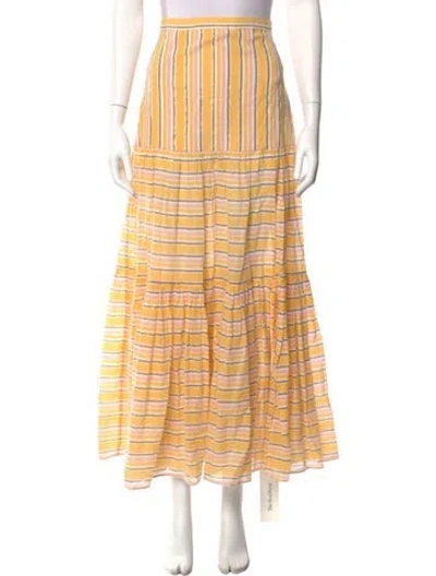 Pre-owned Veronica Beard Striped Long Skirt