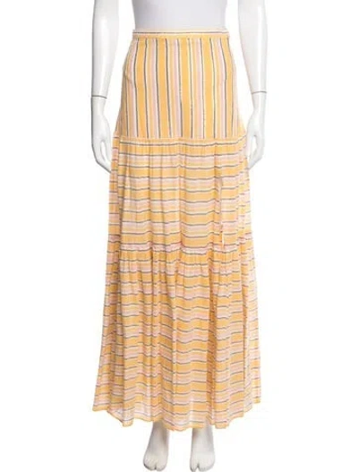 Pre-owned Veronica Beard Striped Long Skirt