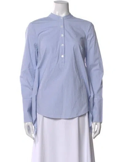 Pre-owned Veronica Beard Striped Long Sleeve Button-up Top In Multi