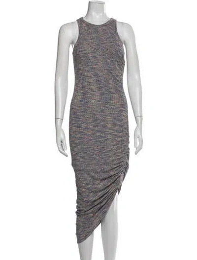 Pre-owned Veronica Beard Striped Midi Length Dress In Blue