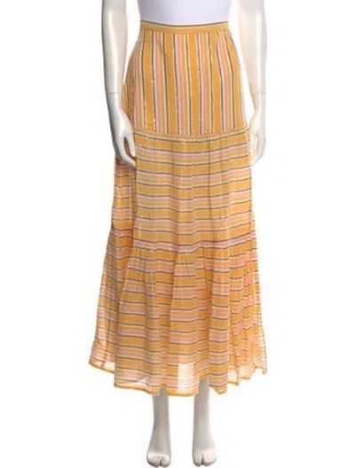 Pre-owned Veronica Beard Striped Midi Length Skirt