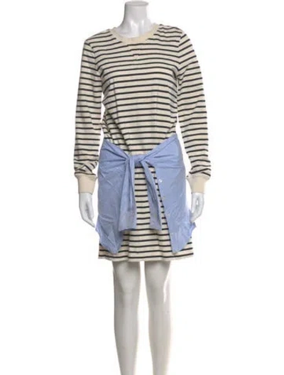 Pre-owned Veronica Beard Striped Mini Dress