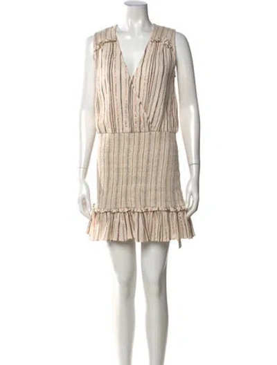 Pre-owned Veronica Beard Striped Mini Dress