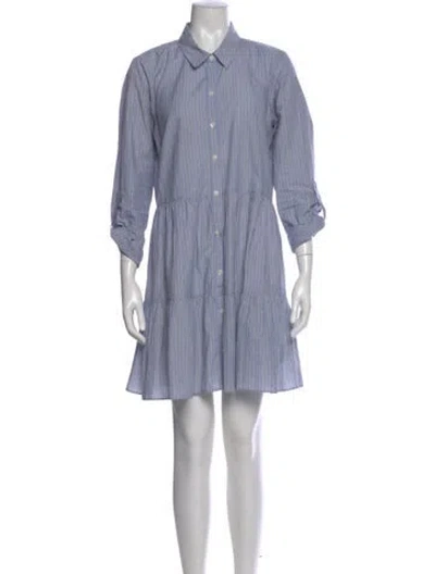Pre-owned Veronica Beard Striped Mini Dress In Blue