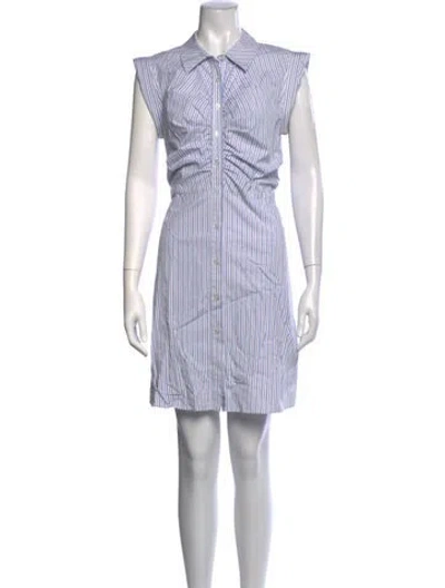 Pre-owned Veronica Beard Striped Mini Dress In Blue