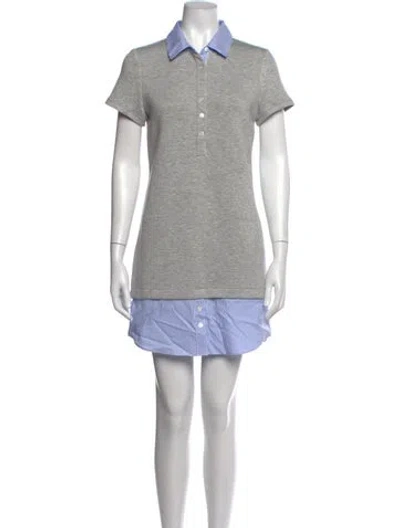 Pre-owned Veronica Beard Striped Mini Dress In Blue