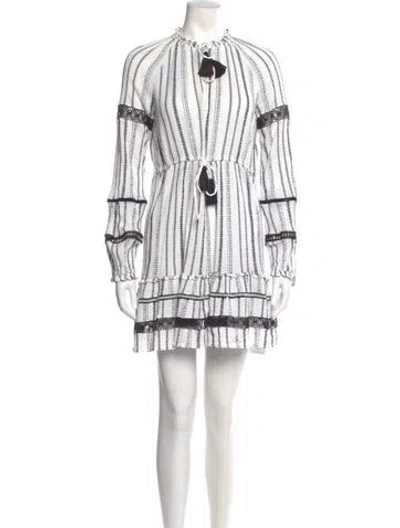 Pre-owned Veronica Beard Striped Mini Dress In Multi