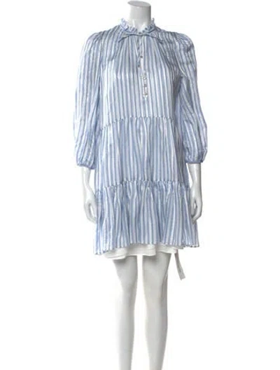 Pre-owned Veronica Beard Striped Mini Dress In Multi